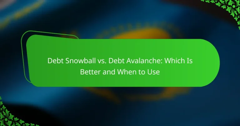 Debt Snowball vs. Debt Avalanche: Which Is Better and When to Use